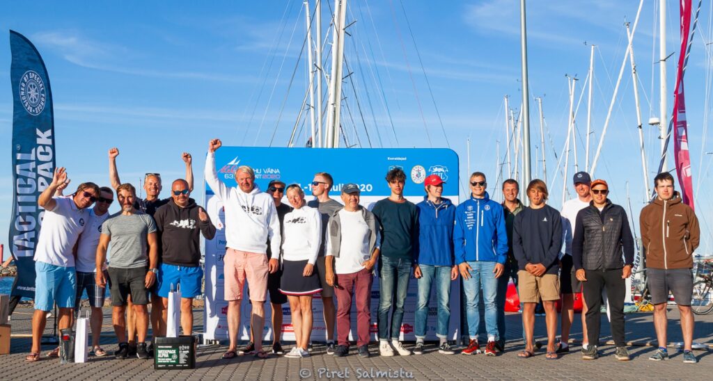 A. Le Coq 63. Muhu Väina regatt - ORC I grupi Pärnu-Kärdla etapi võidukas esikolmik. Foto: Piret Salmistu