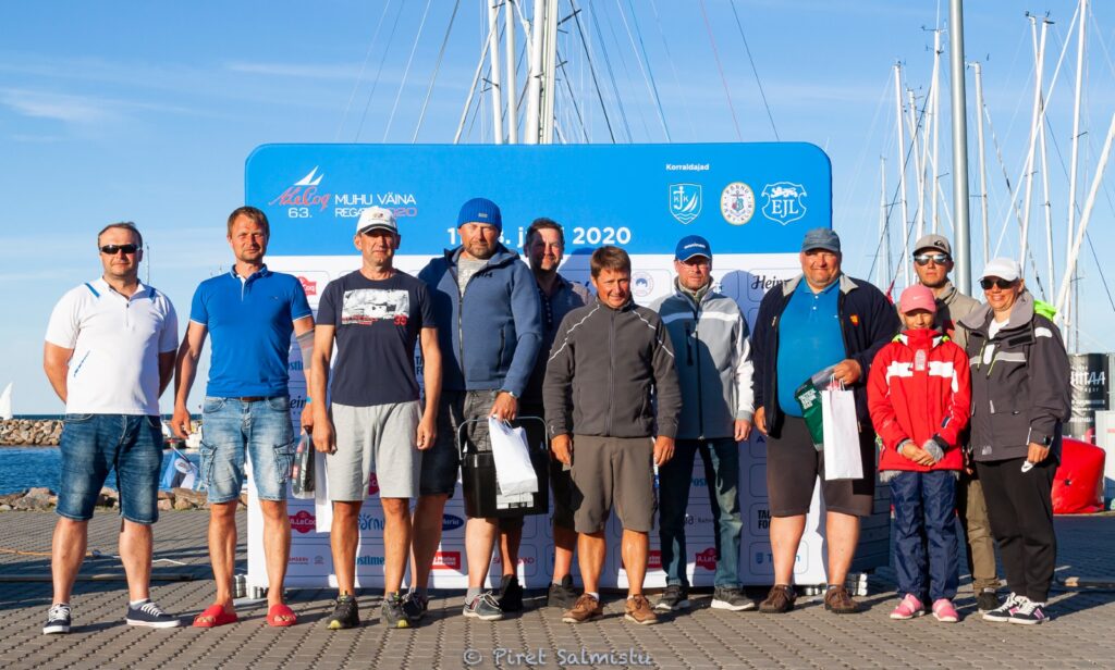 A. Le Coq 63. Muhu Väina regatt - ORC IV grupi Pärnu-Kärdla etapi võidukas esikolmik. Foto: Piret Salmistu
