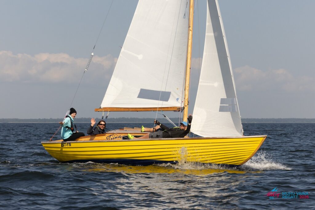 Puufolkboot Tiina. A. Le Coq 69. Muhu Väina regatt. Foto: Tiit Aunaste