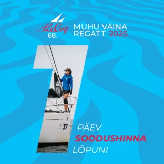 ⛵️⛵️⛵️ VIIMANE PÄEV REGISTREERIDA SOODUSHINNAGA!
A. Le Coq 68. Muhu Väina regatt 12.-19. juulil Haapsalu-Kõiguste-Kuressaare-Pärnu – pane oma meeskond kirja hiljemalt 31. mail!
#muhuväinaregatt #moonsundregatta #elusonmaitset