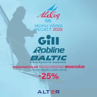 Nüüd on ideaalne aeg veenduda, et kogu varustus oleks tipp-topp korras!
Kasuta @altermarine ostukorvis sooduskoodi MUHUVÄIN ja saad -25% allahindlust valitud kvaliteetbrändidelt nagu Gill, Baltic Lifejackets ja Robline.
🎁 Pakkumine kehtib kuni Muhu Väina regati lõpuni!
🎯 Ära jäta ettevalmistusi viimasele hetkele!
Vaata valikut ja uuenda oma varustust: www.marine.ee